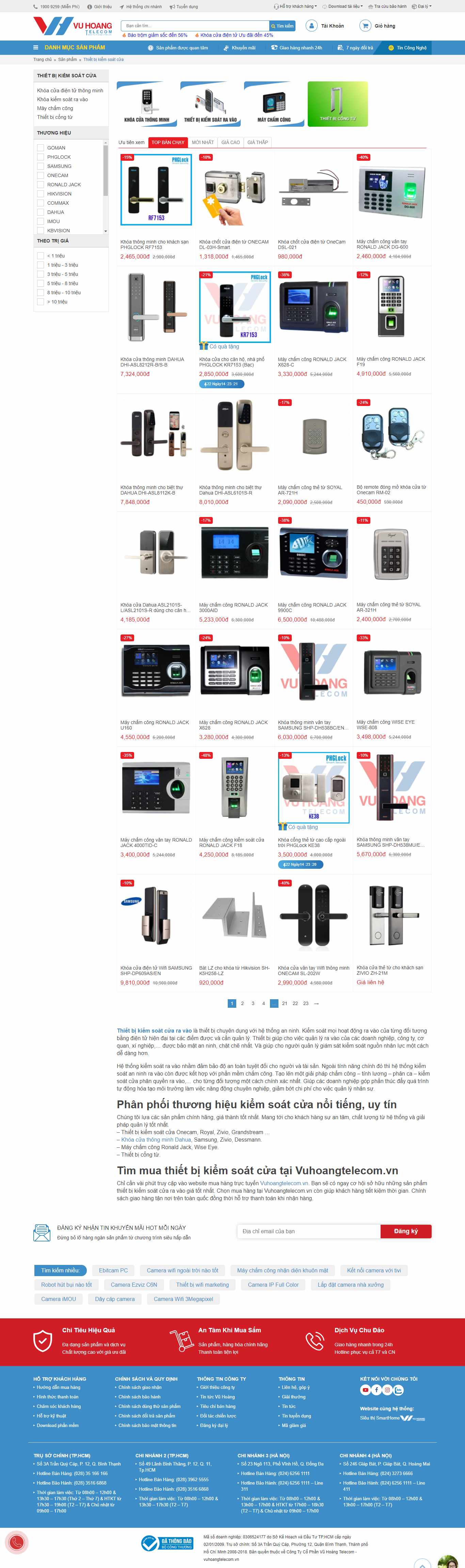 Thiết kế Website web quận hoàn kiếm - vuhoangtelecomvn