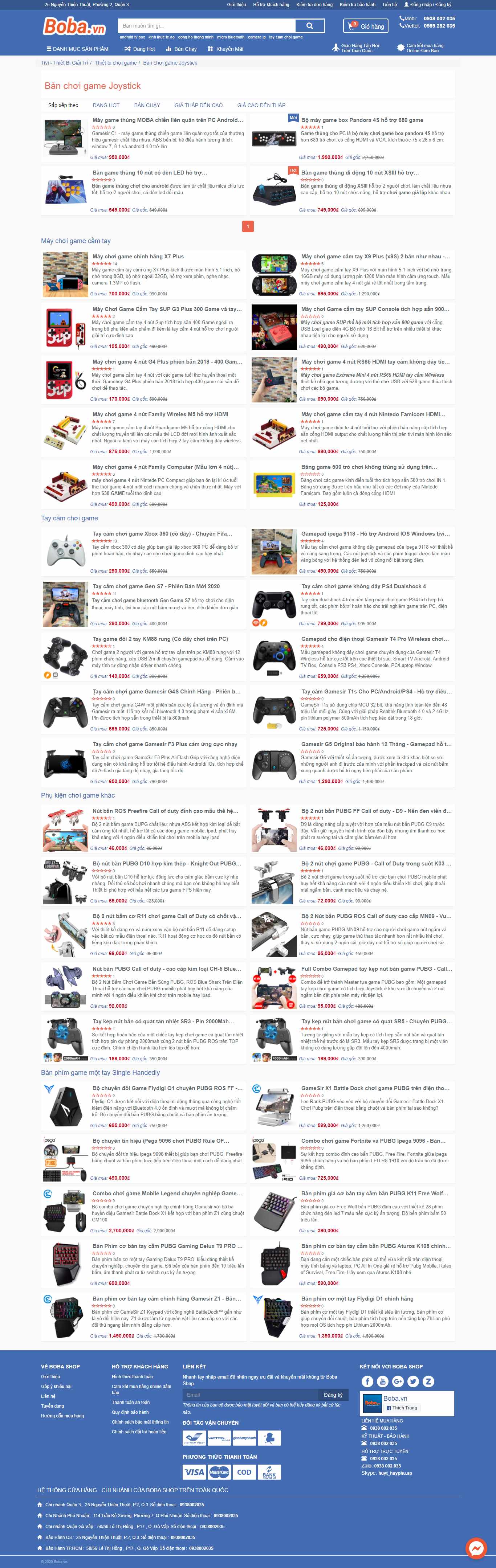 Thiết kế Website web máy chơi game - bobavn