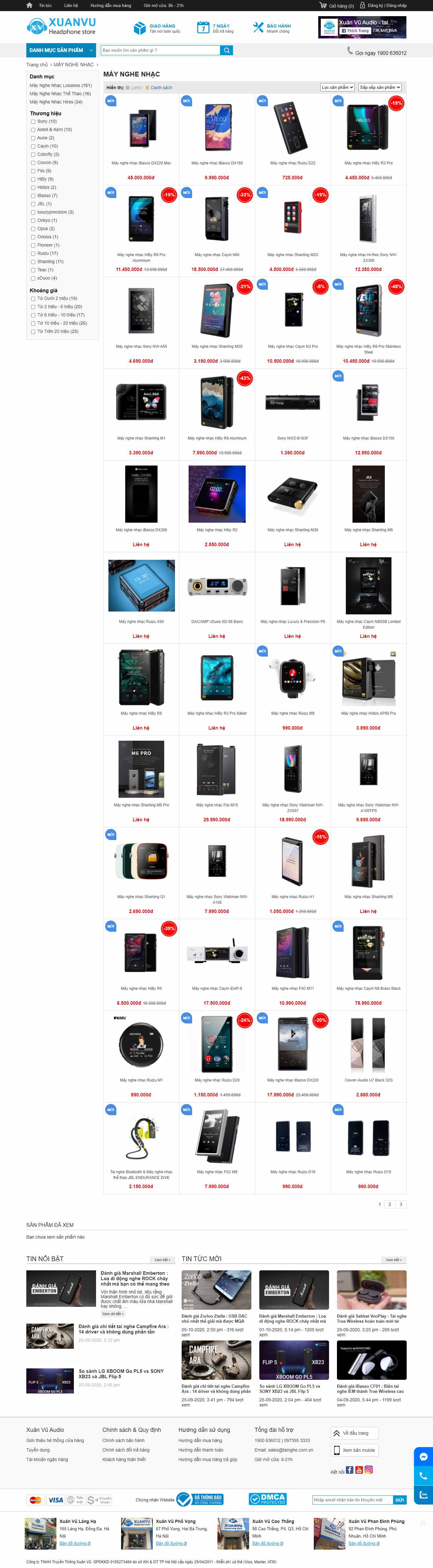 Thiết kế Website web máy nghe nhạc - tainghecomvn