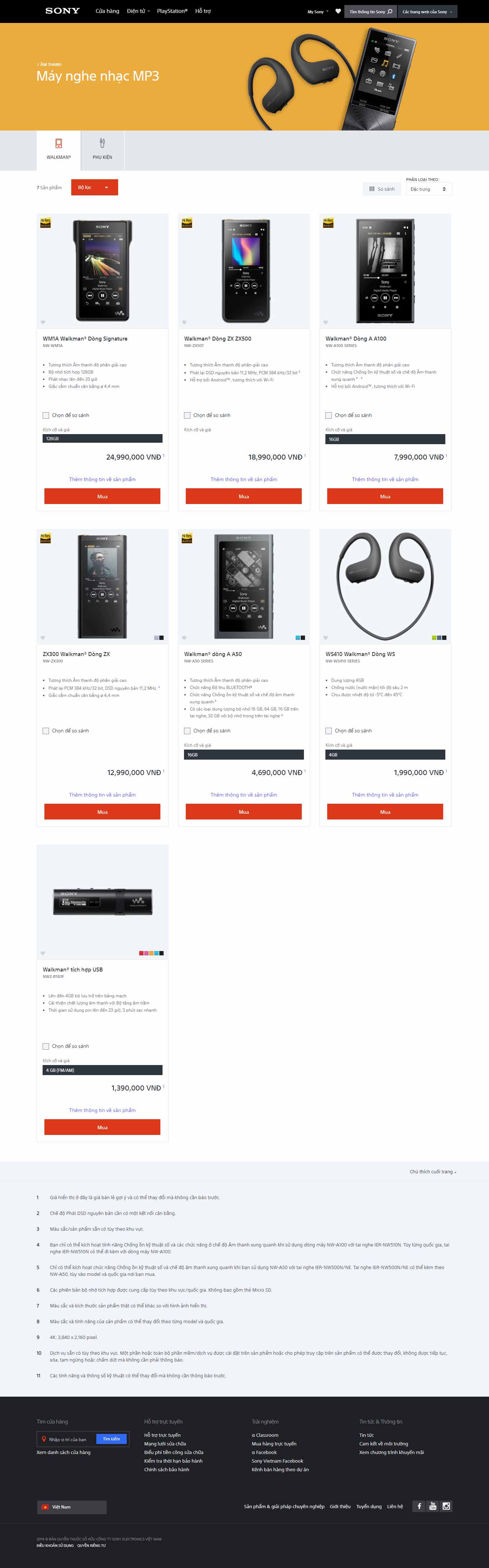 Thiết kế Website web máy nghe nhạc - wwwsonycomvn