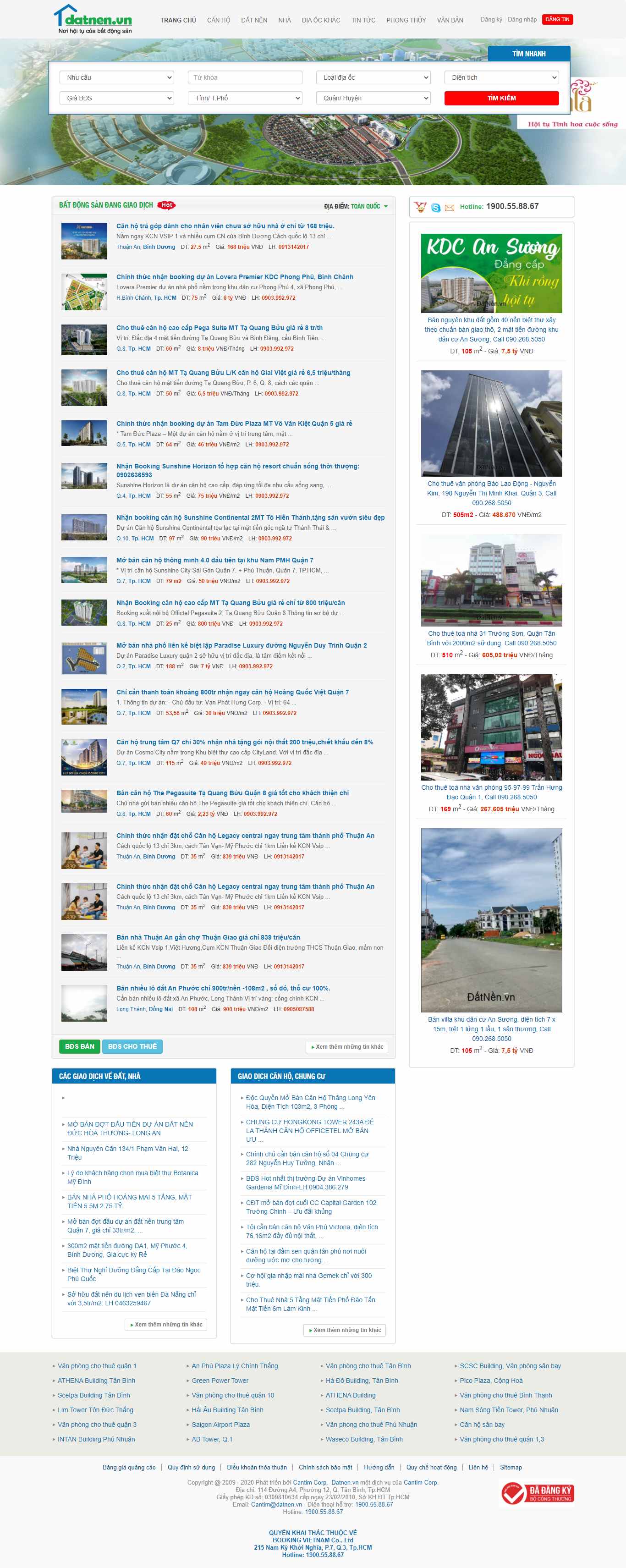 Thiết kế Website web mua bán đất nền - datnenvn
