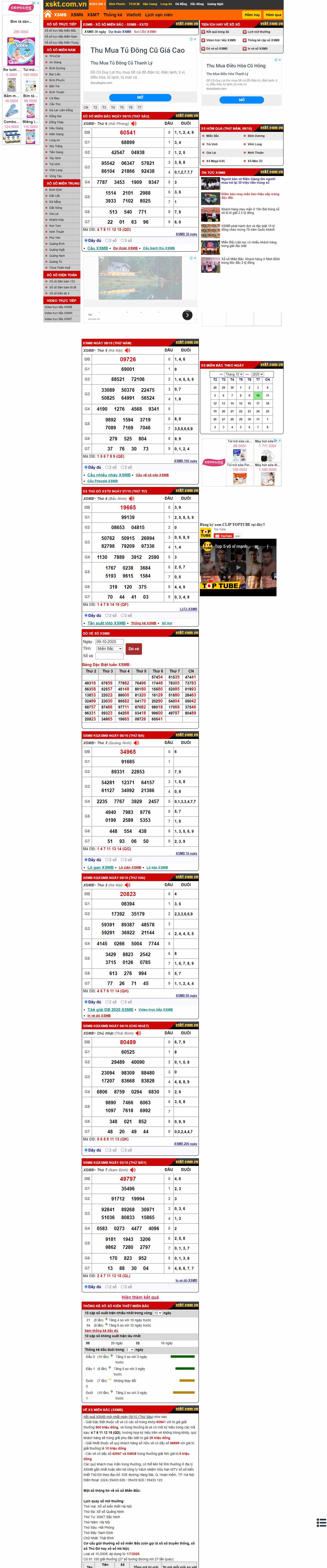 Thiết kế Website web lấy kết quả xổ số - xsktcomvn