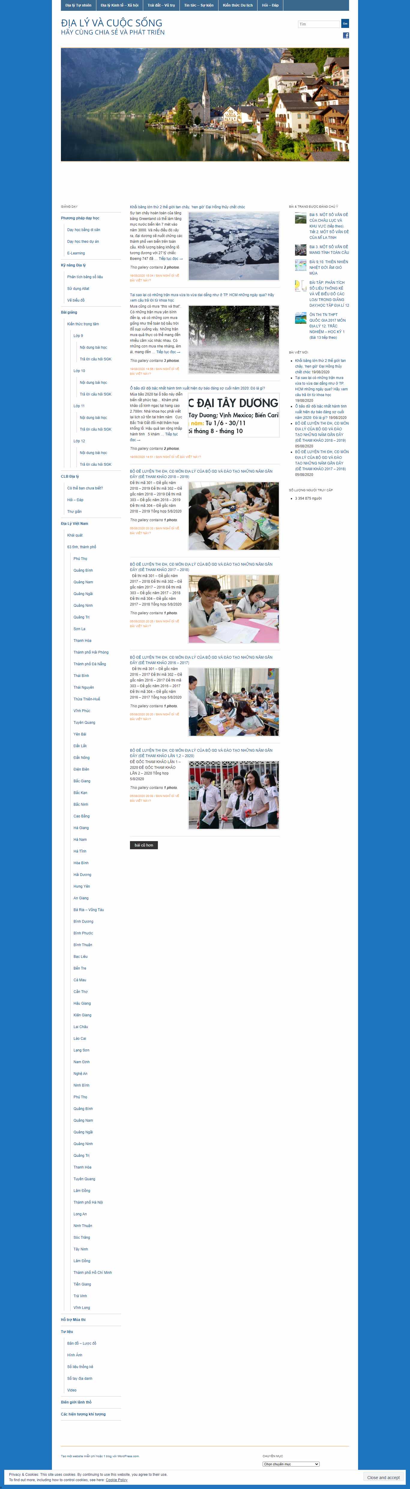 Thiết kế Website web địa lý - dialyvacuocsongwordpresscom