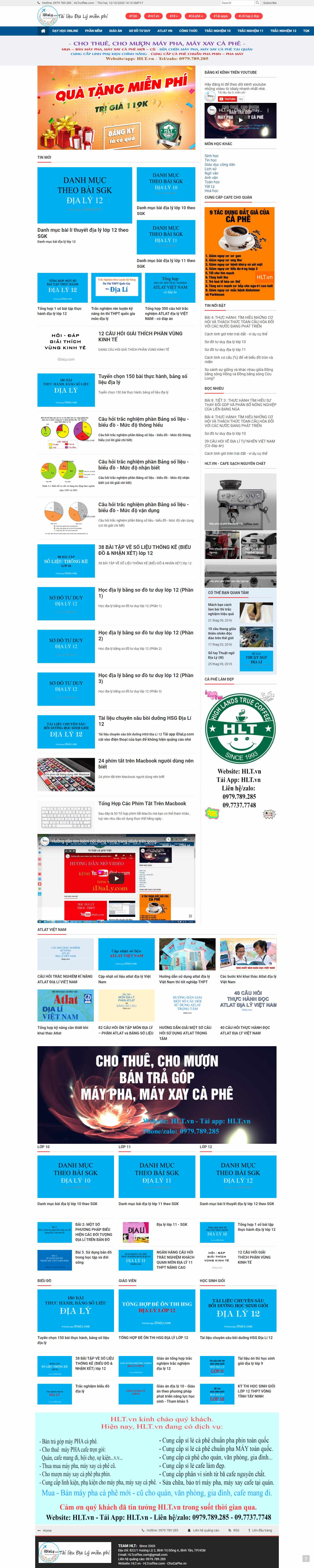 Thiết kế Website web địa lý - wwwidialycom