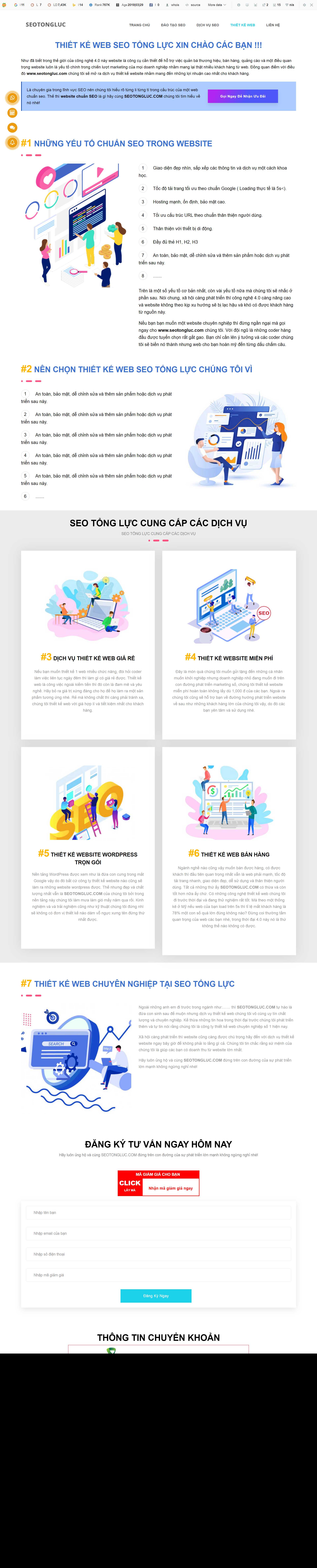 Thiết kế Website web seo tổng lực - wwwseotongluccom