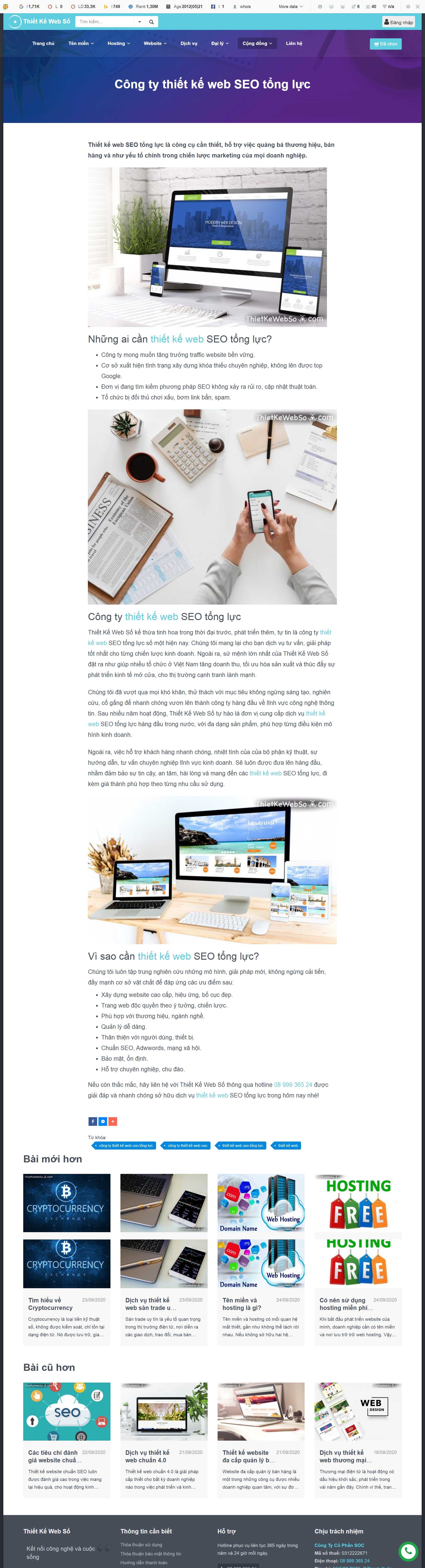 Thiết kế Website web seo tổng lực - thietkewebsocom
