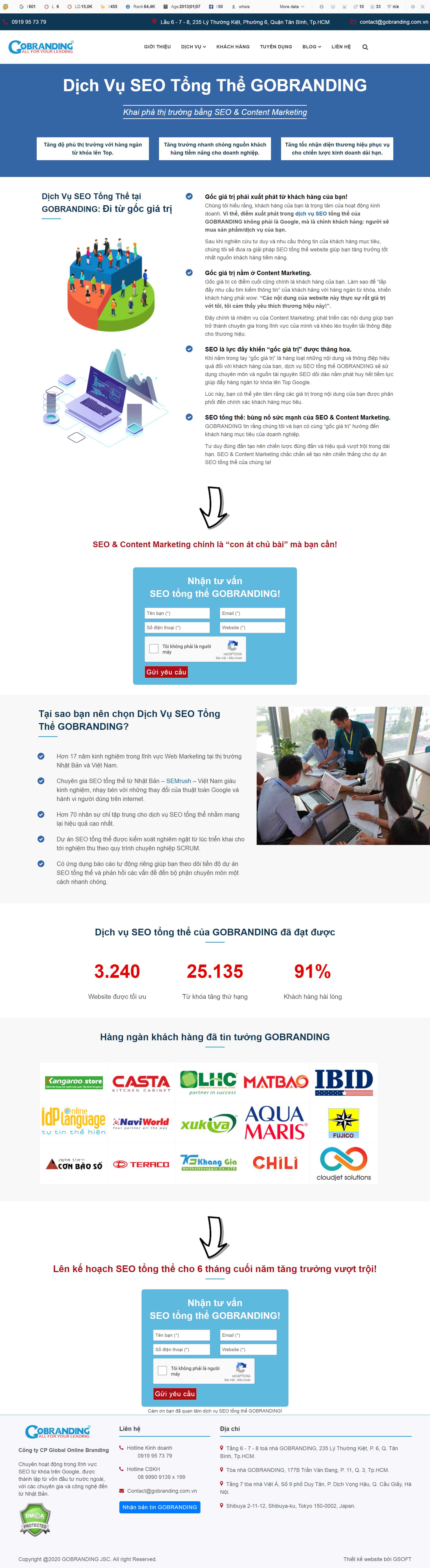 Thiết kế Website web seo tổng lực - gobrandingcomvn