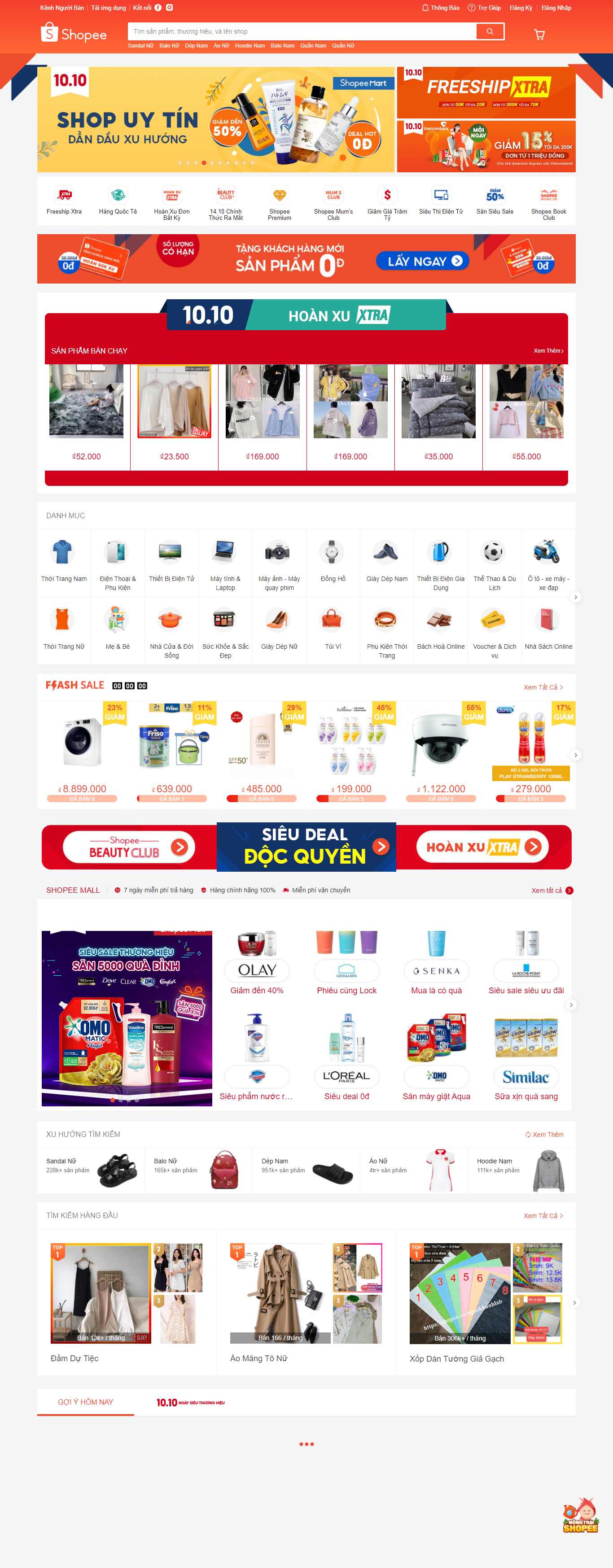 Thiết kế Website web bán hàng - shopeevn