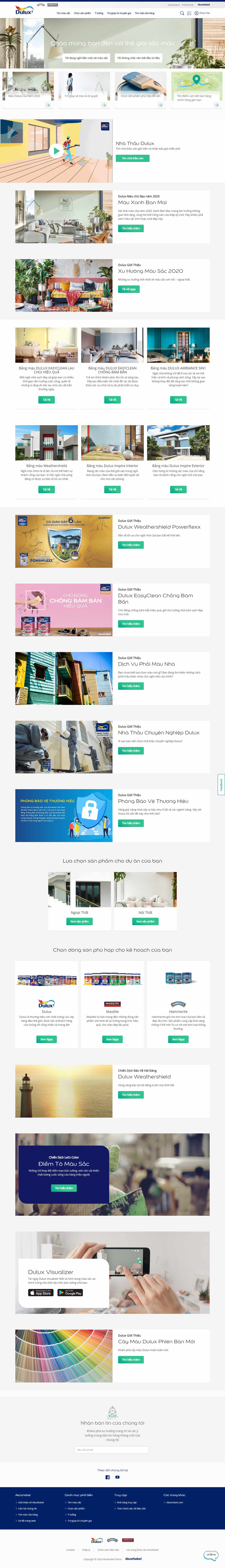 Thiết kế Website web bán sơn - wwwduluxvn