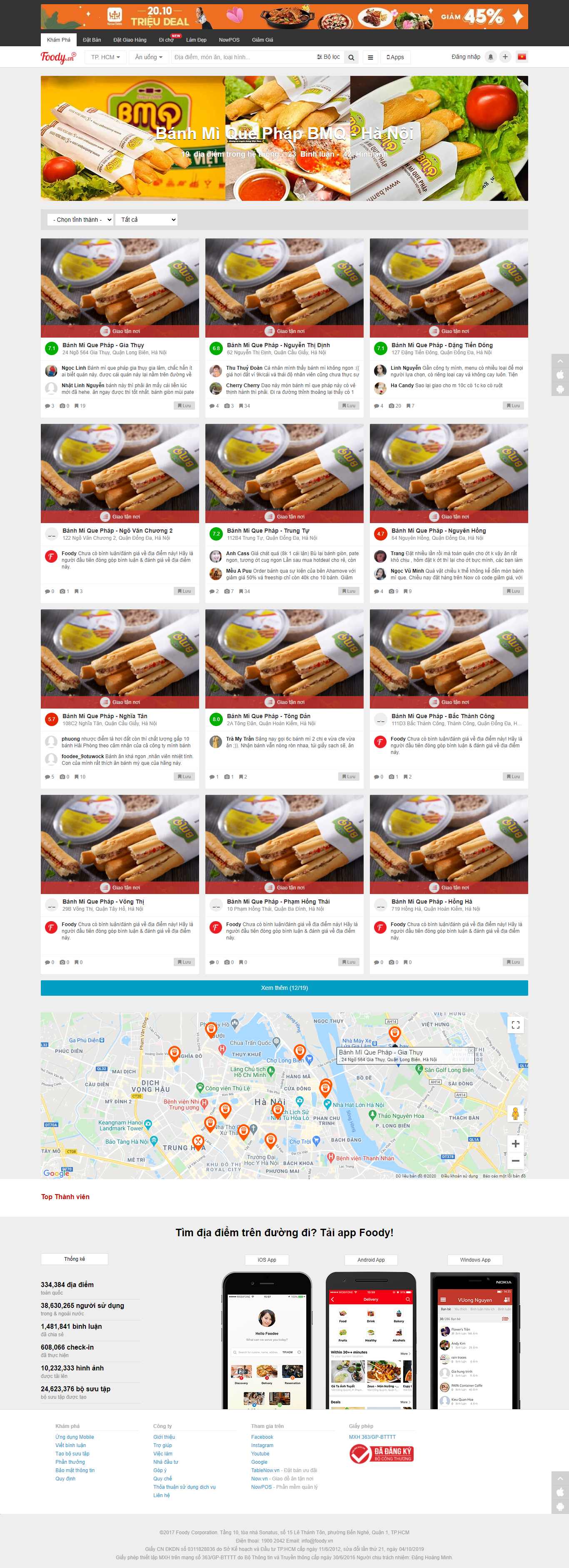 Thiết kế Website web bánh mì que - wwwfoodyvn