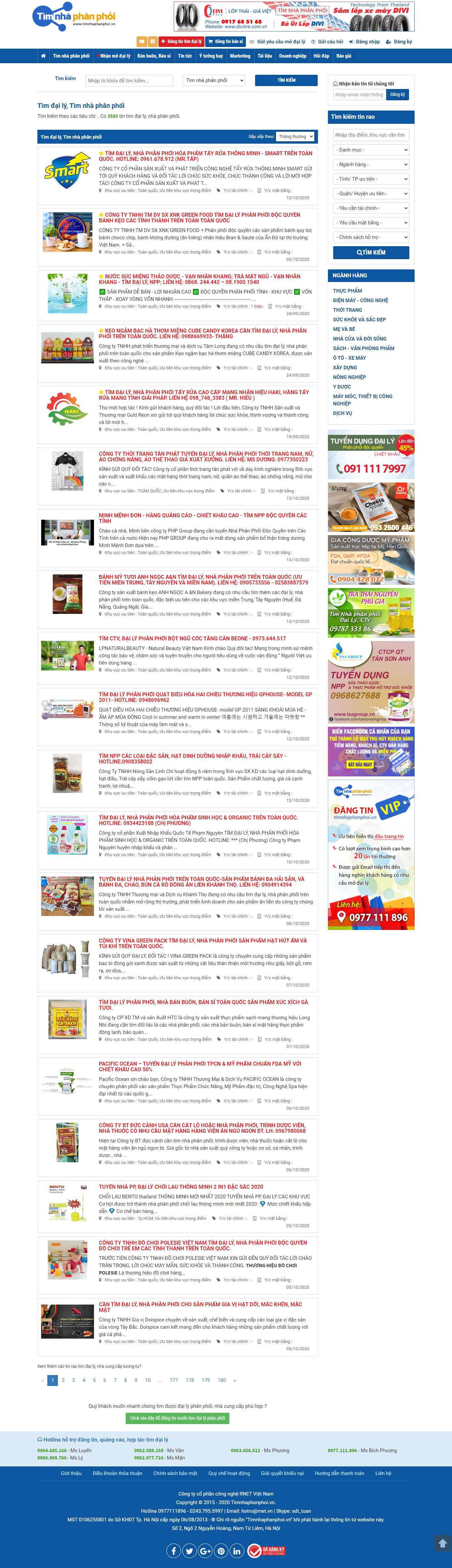 Thiết kế Website web đại lý - nhà phân phối - timnhaphanphoivn