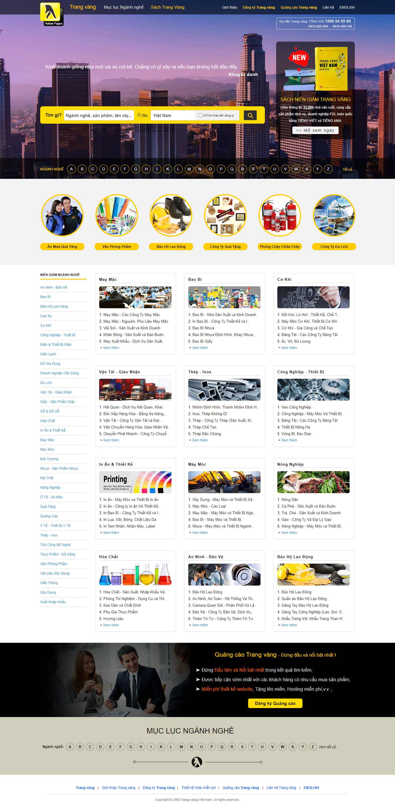 Thiết kế Website web đại lý - nhà phân phối - wwwyellowpagesvnnvn