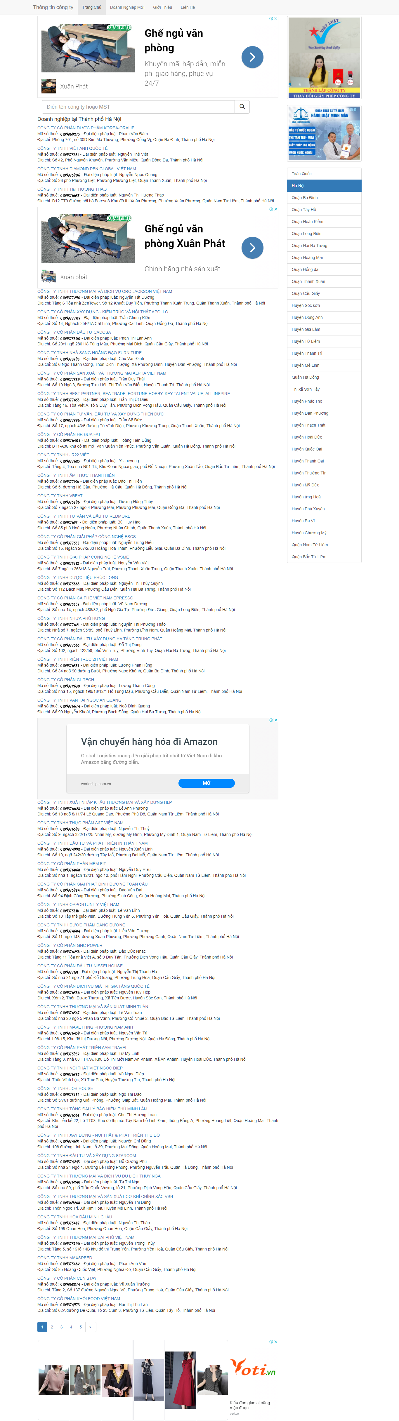Thiết kế Website web công ty - wwwthongtincongtycom