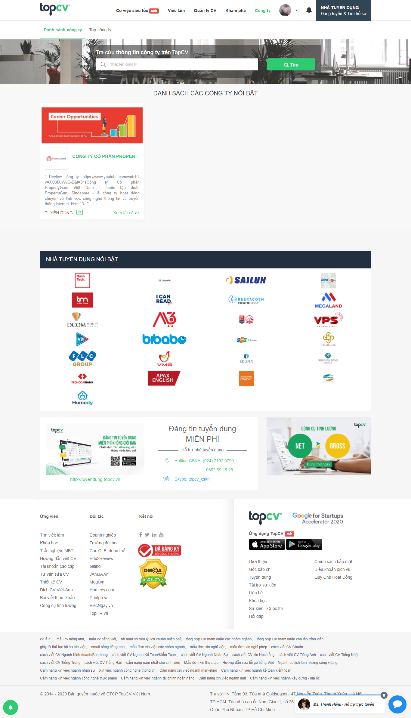 Thiết kế Website web công ty - wwwtopcvvn