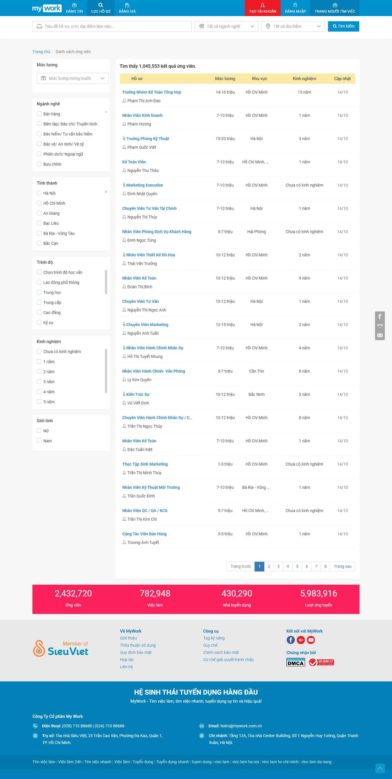 Thiết kế Website web công ty - myworkcomvn