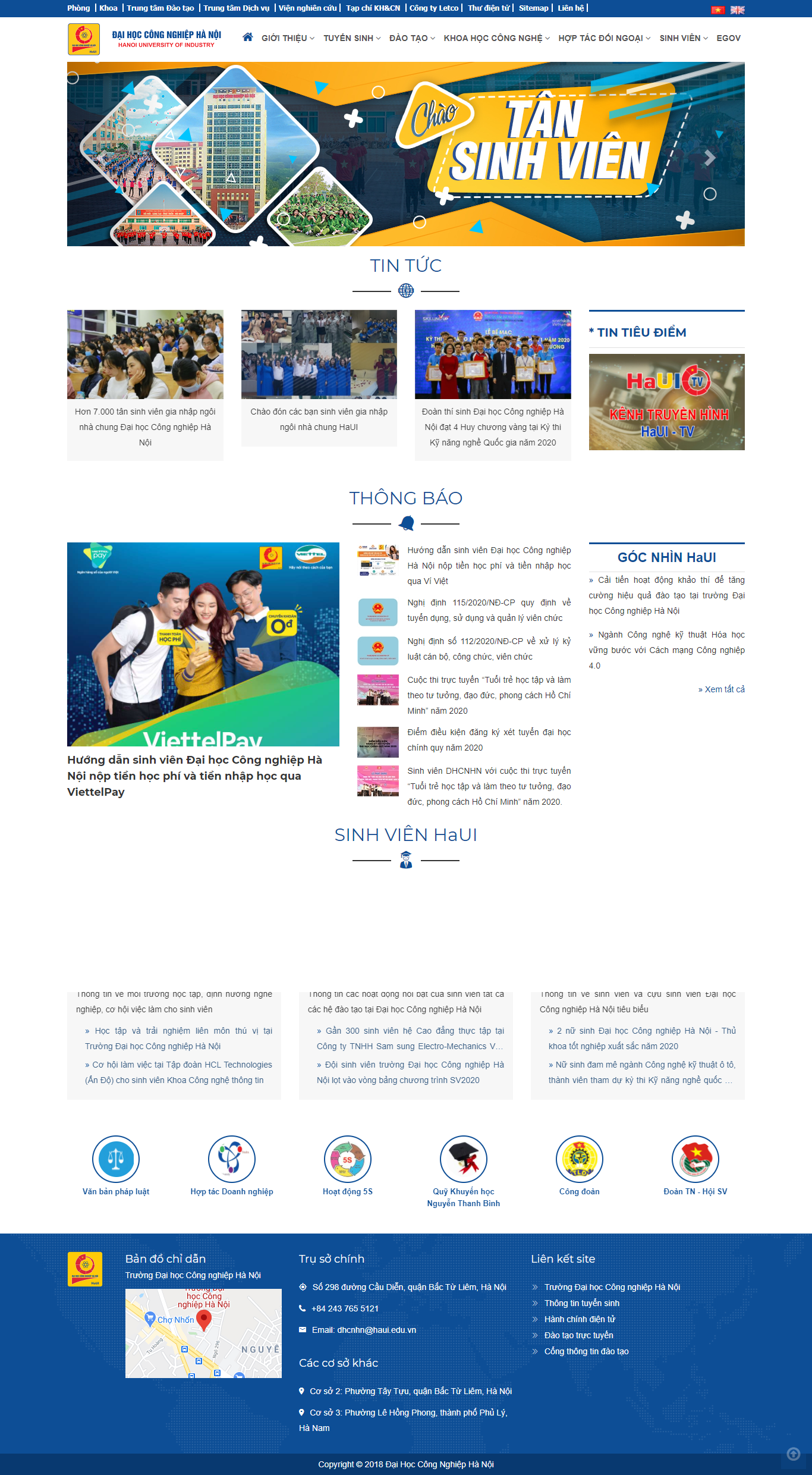 Thiết kế Website web công nghiệp - wwwhauieduvn