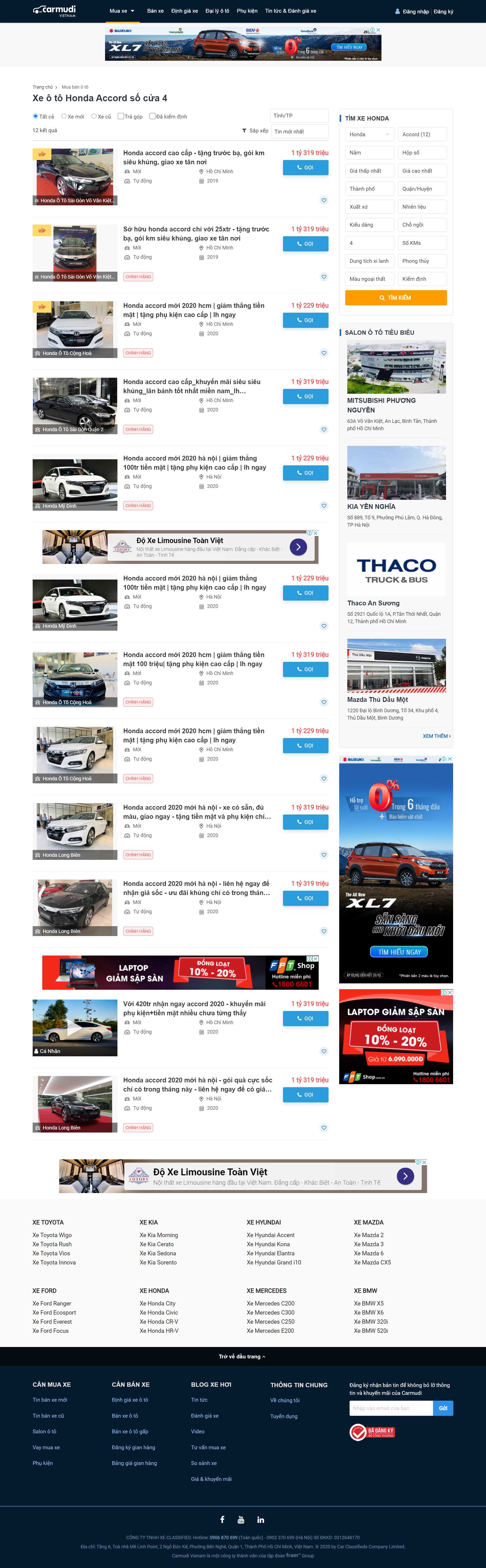 Thiết kế Website web bán xe hơi - wwwcarmudivn