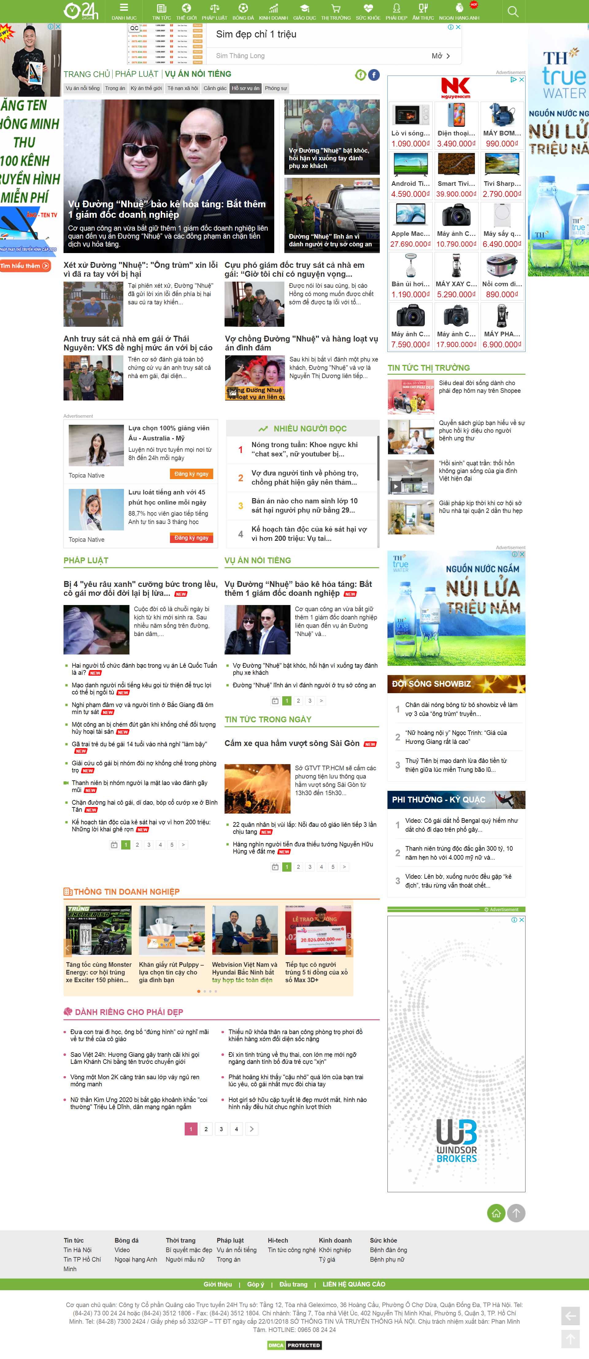 Thiết kế Website web báo chí - www24hcomvn