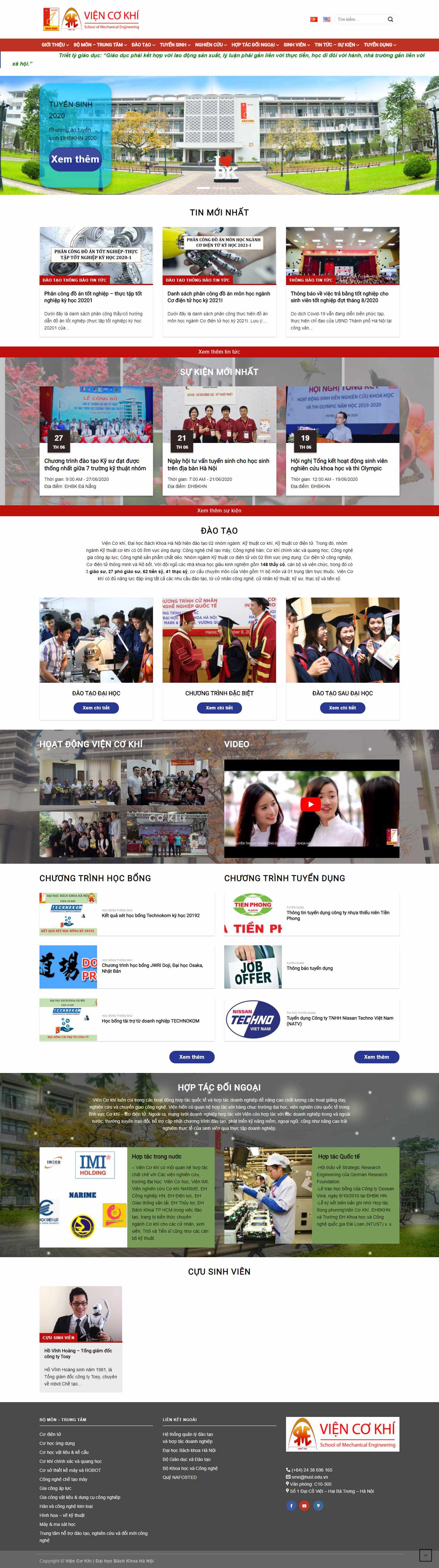 Thiết kế Website web cơ khí - smehusteduvn