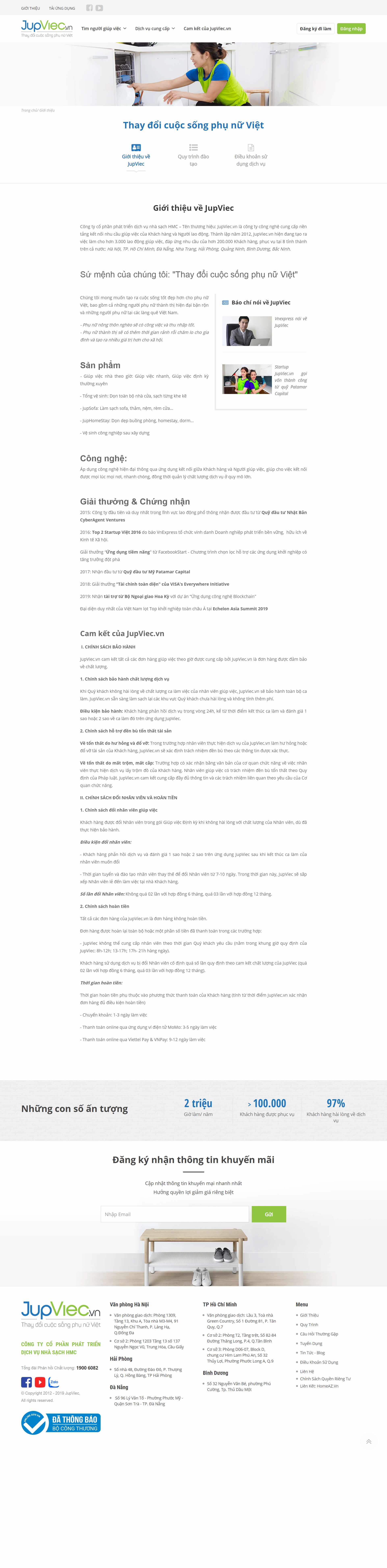 Thiết kế Website web giúp việc - wwwjupviecvn