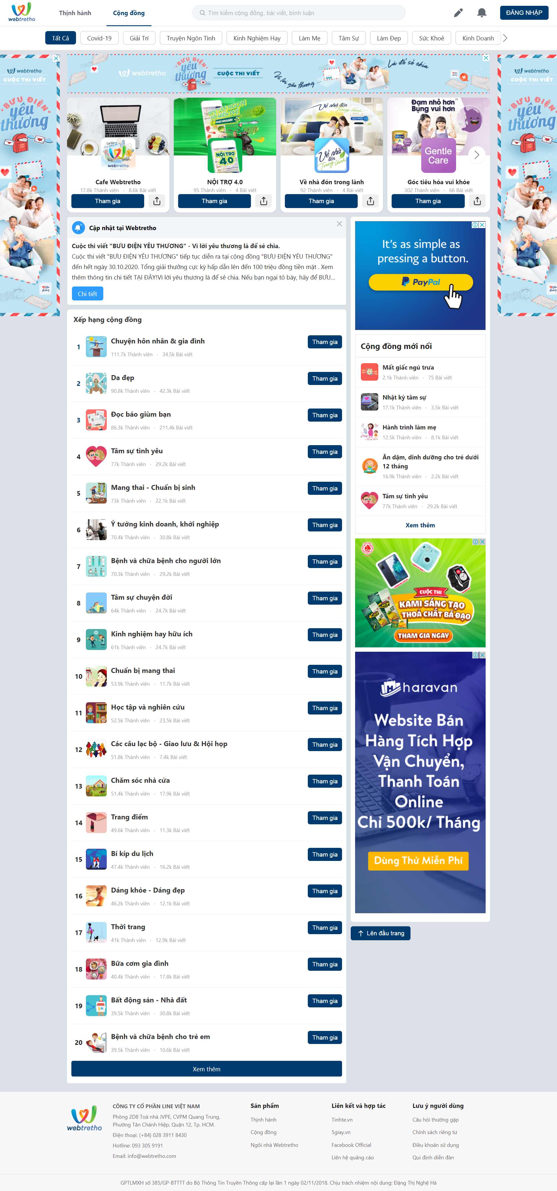 Thiết kế Website web mẹ và bé - wwwwebtrethocom