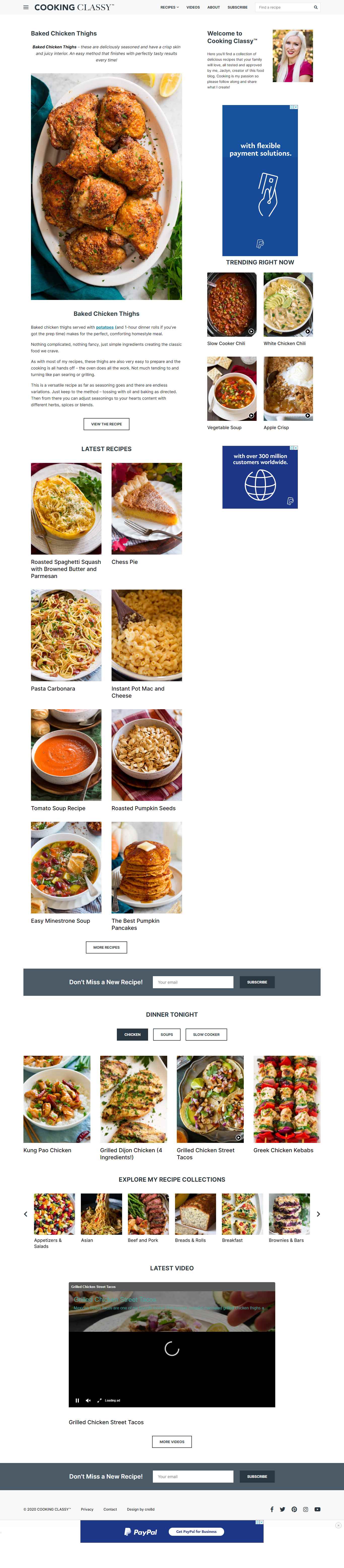 Thiết kế Website web chuyên nghiệp - wwwcookingclassycom