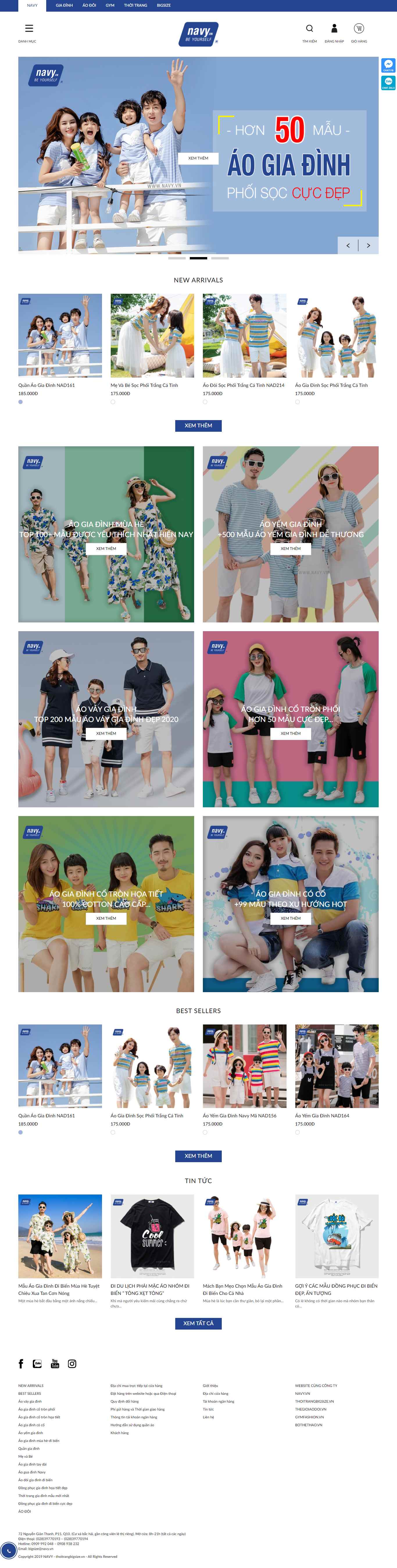 Thiết kế Website web gia đình - navy.vn