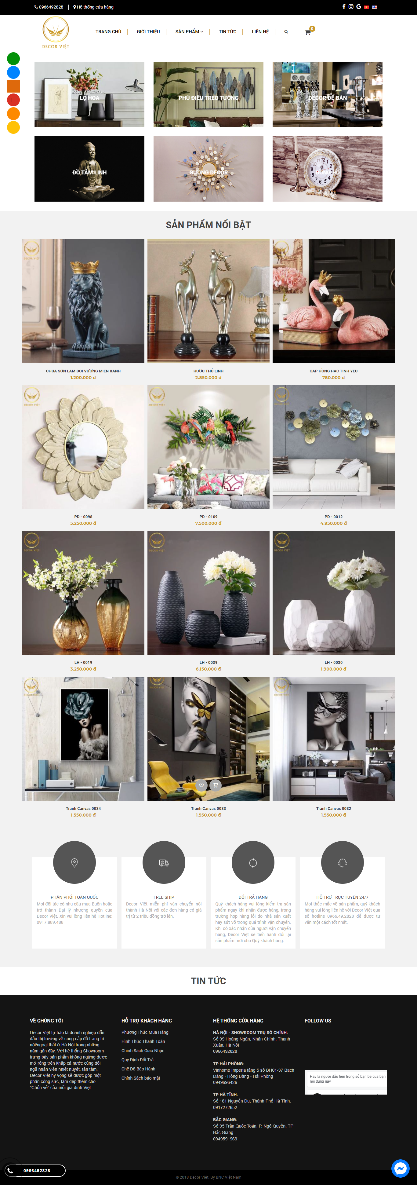 Thiết kế Website web gia đình - decorvietnamnet