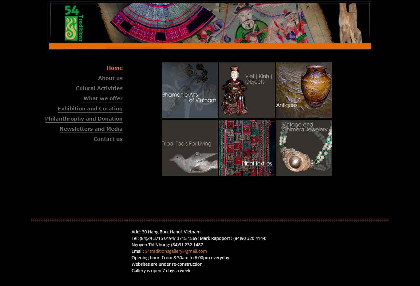 Thiết kế Website web di tích lịch sử - 54traditionsvn