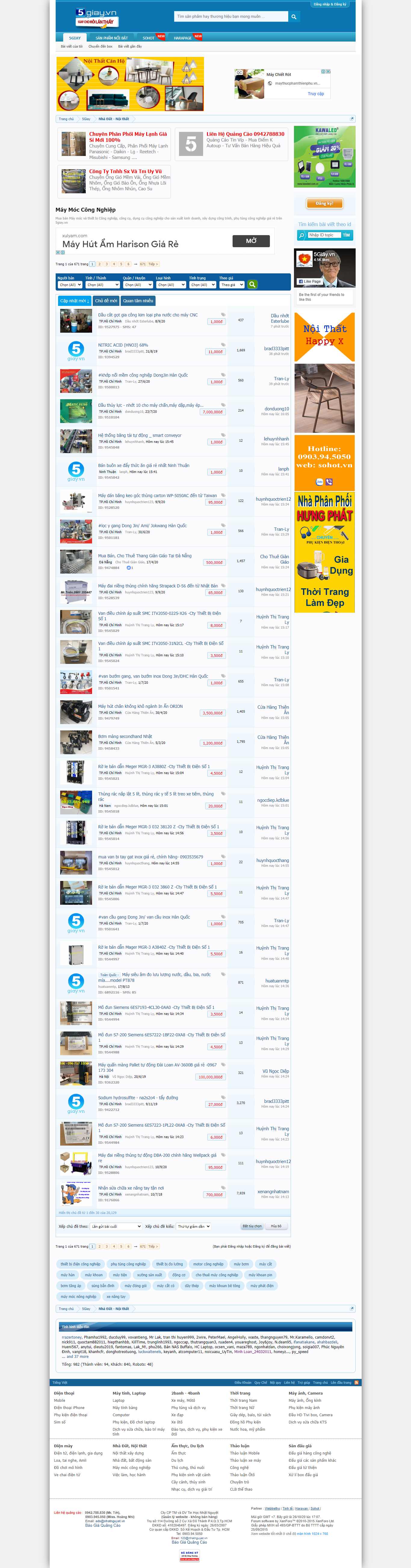 Thiết kế Website web máy móc - www5giayvn