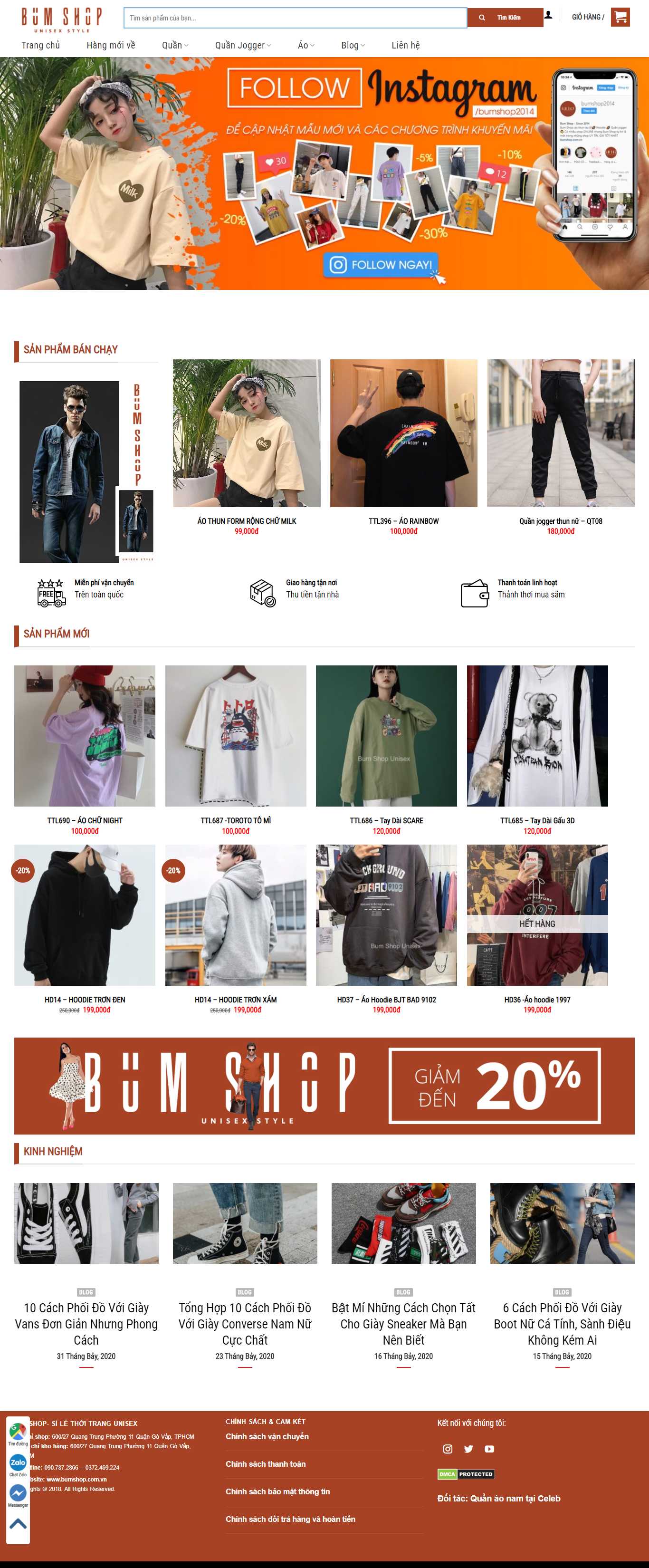 Thiết kế Website web giá rẻ - bumshopcomvn