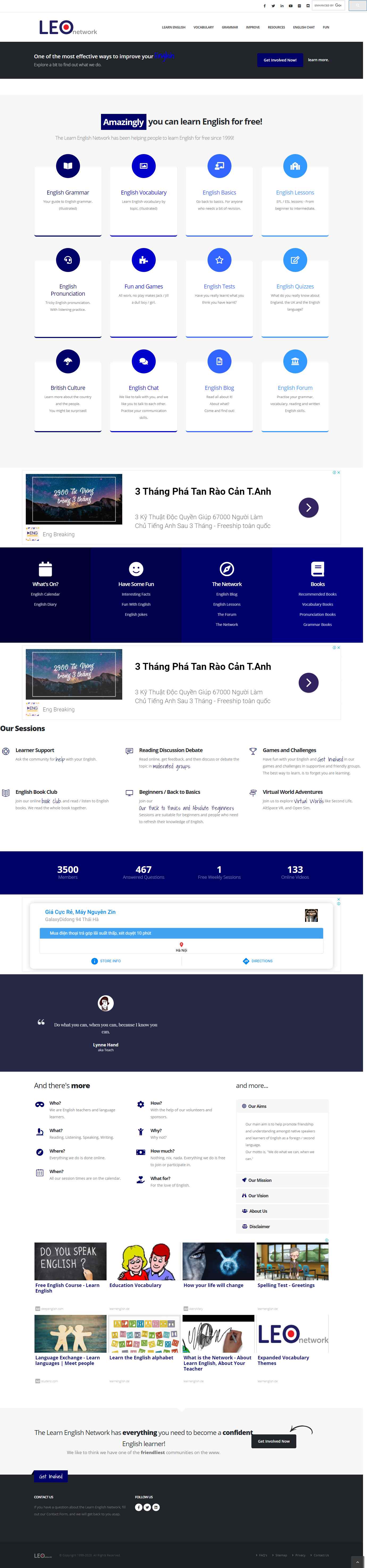 Thiết kế Website web giáo dục - wwwlearnenglishde