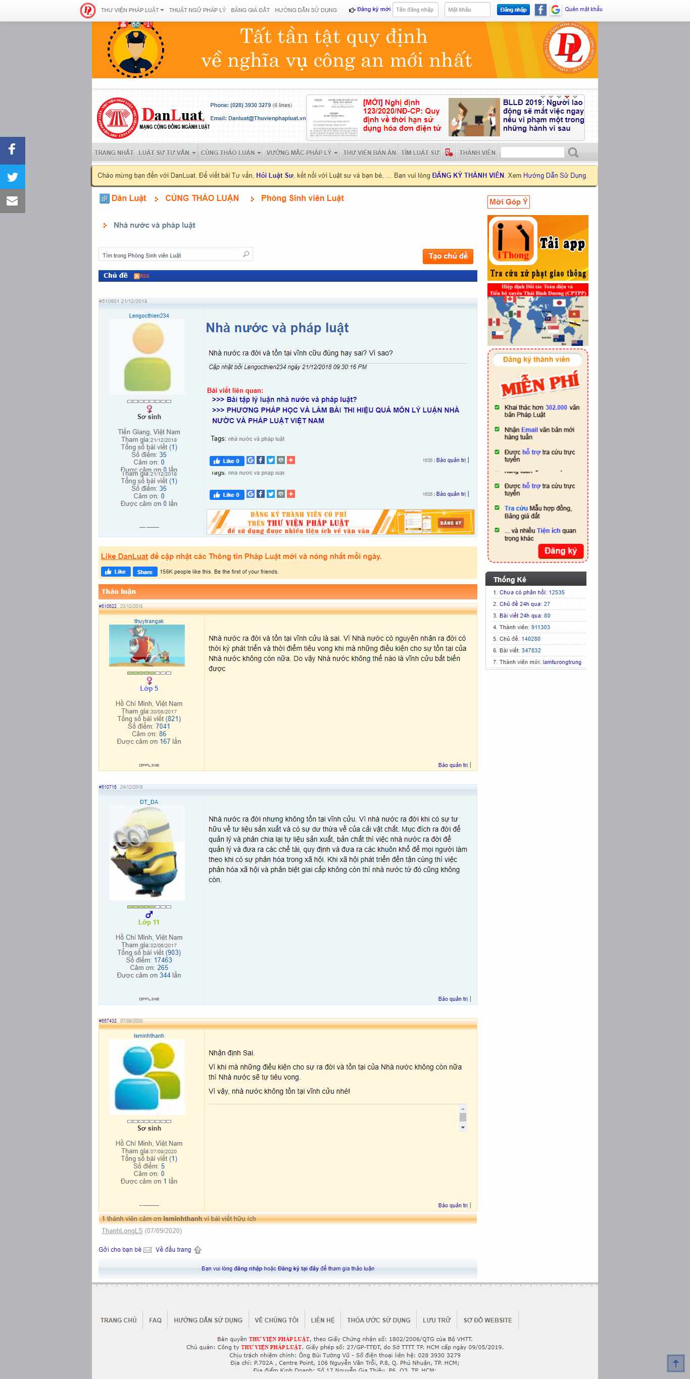 Thiết kế Website web nhà nước - danluatthuvienphapluatvn