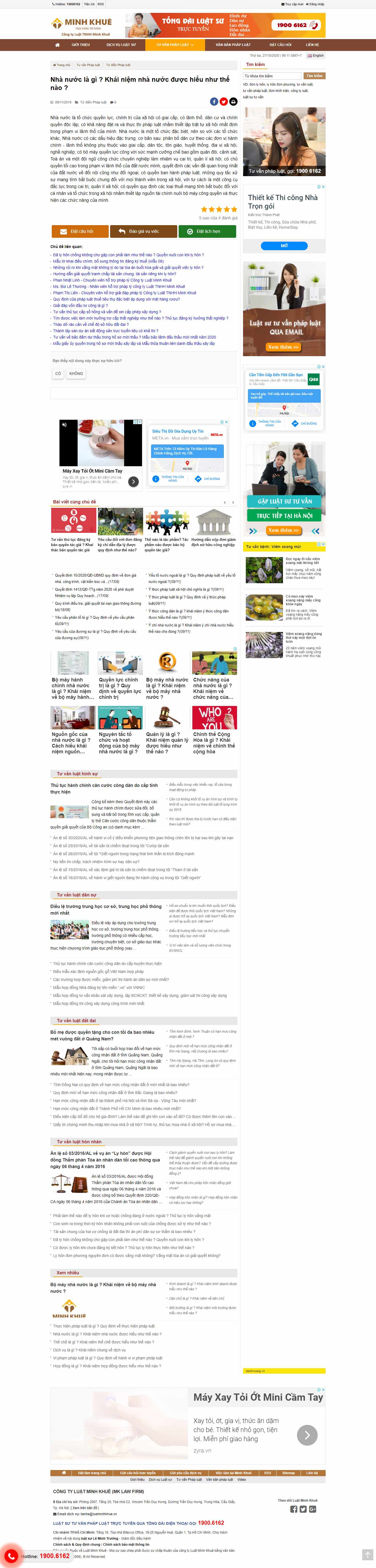 Thiết kế Website web nhà nước - luatminhkhuevn