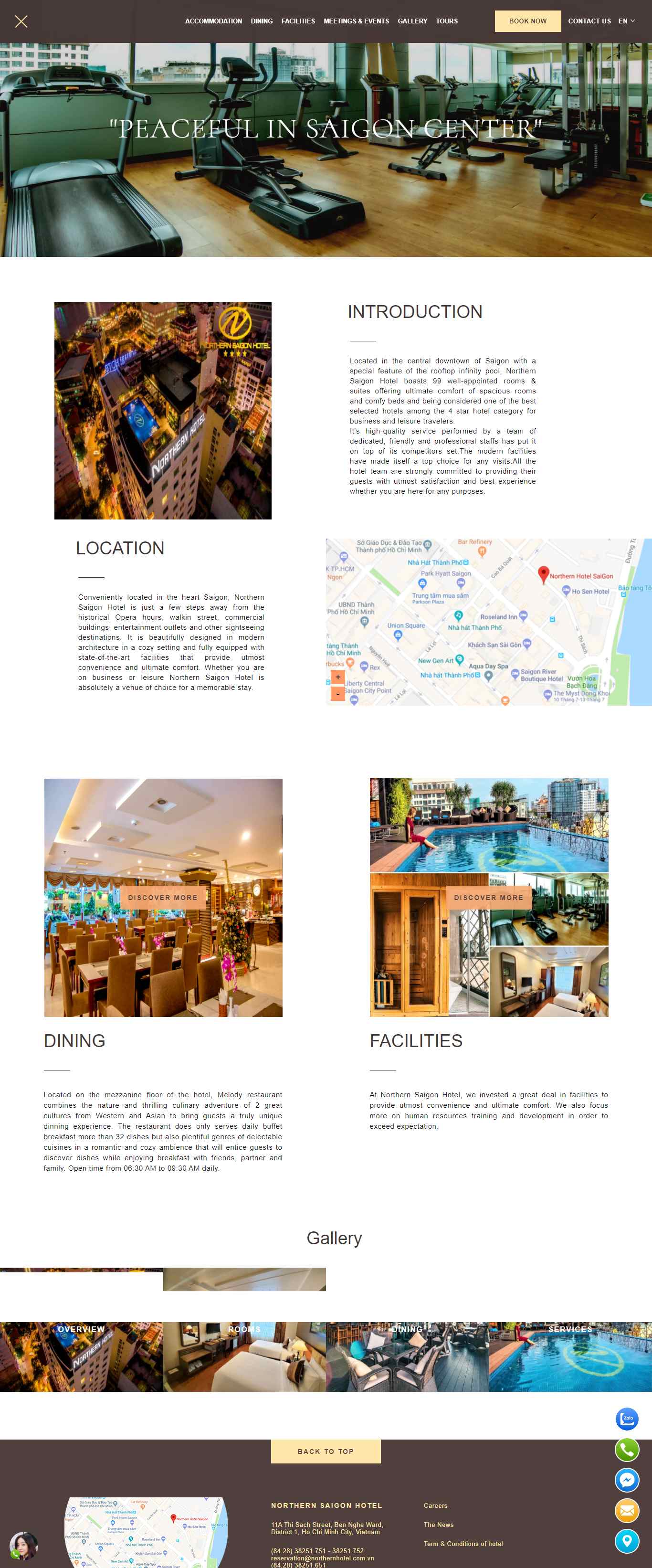 Thiết kế Website web Khách sạn - wwwnorthernhotelcomvn