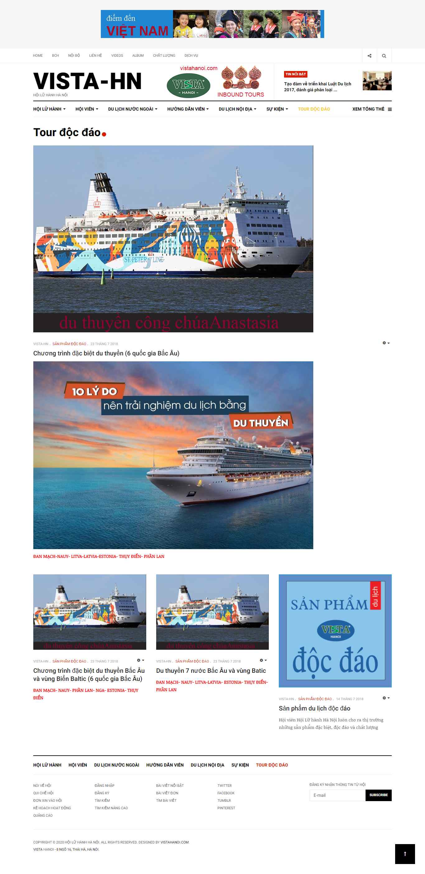 Thiết kế Website web lữ hành - wwwhoiluhanhhanoicom