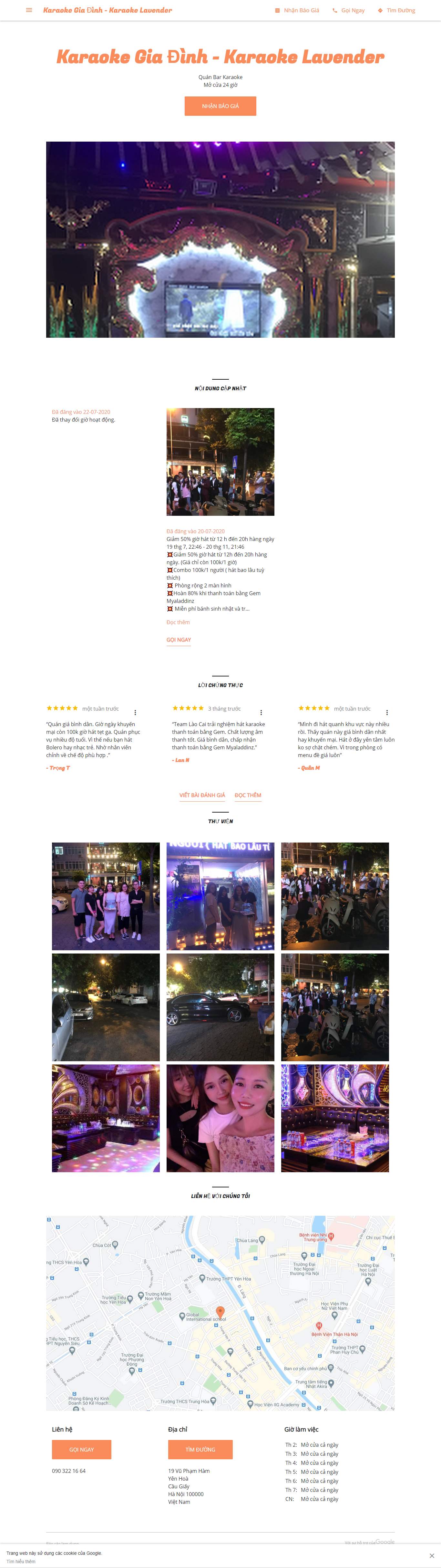 Thiết kế Website web quán karaoke - lavender-karaoke-ktvbusinesssite
