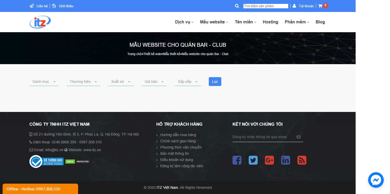 Thiết kế Website web nhà vườn - itzvn