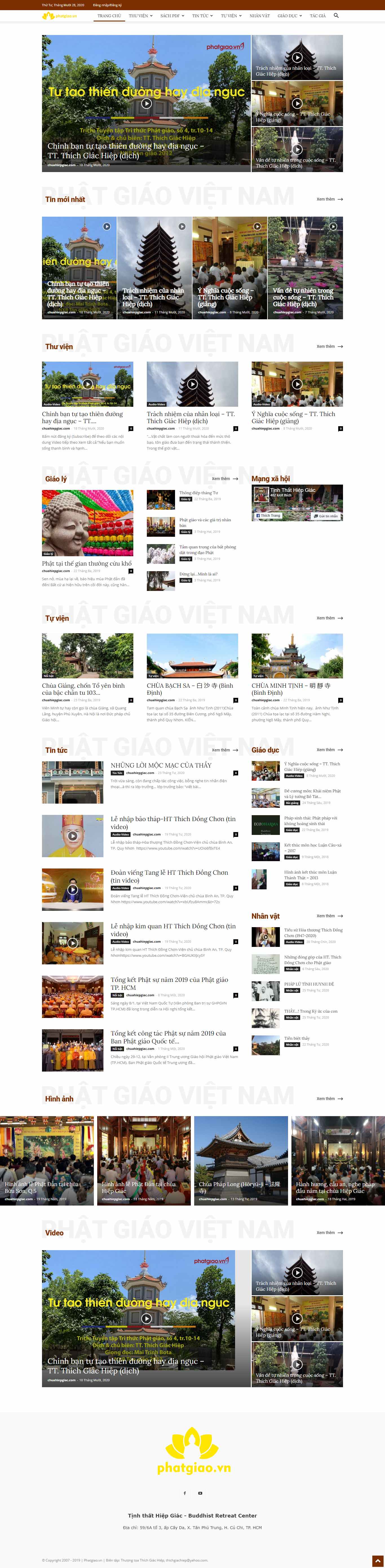 Thiết kế Website web phật giáo - phatgiaovn