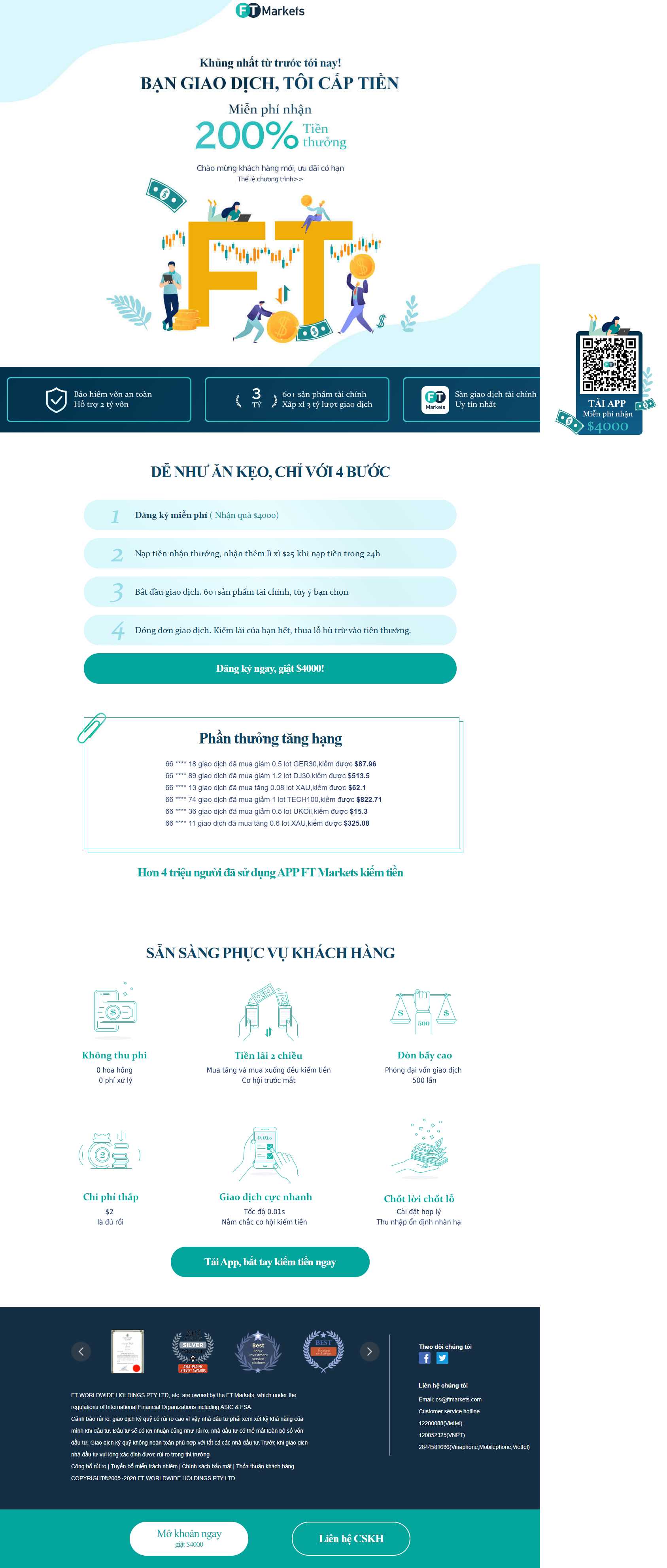 Thiết kế Website web sàn giao dịch tiền tệ - hdftmarketscom