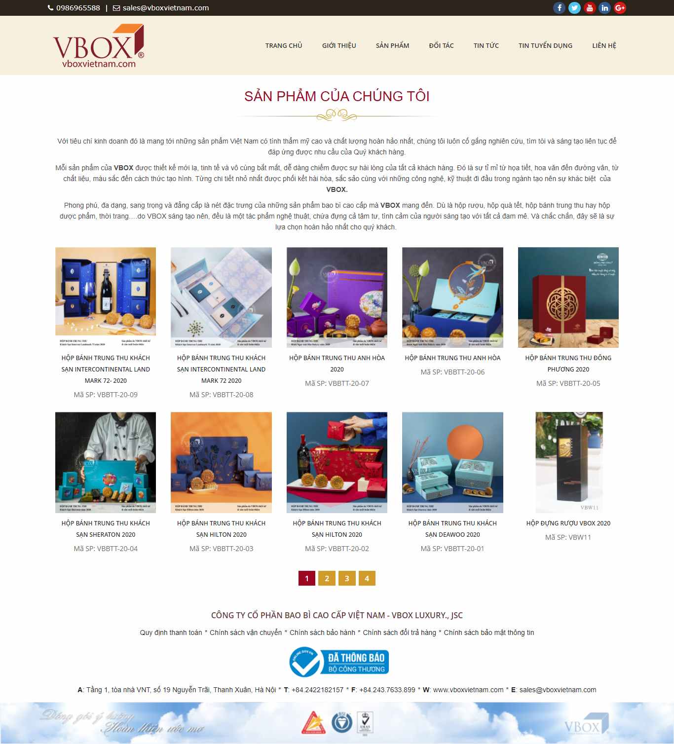 Thiết kế Website web quà tết - wwwvboxvietnamcom