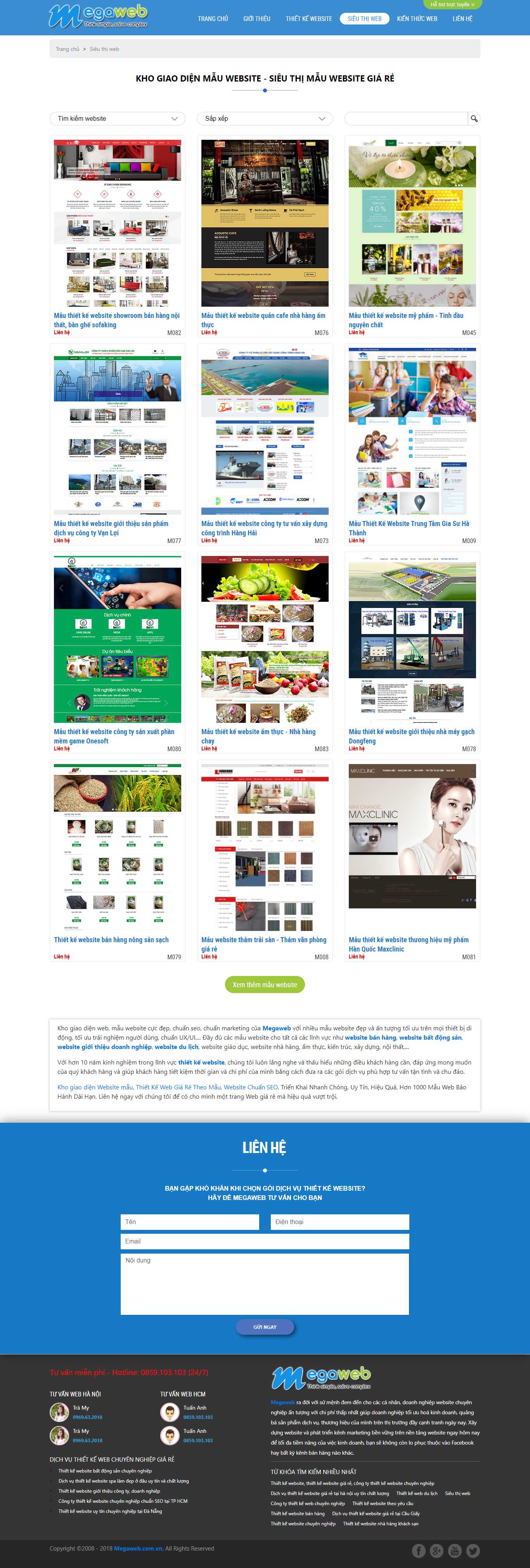 Thiết kế Website web siêu thị - megawebcomvn