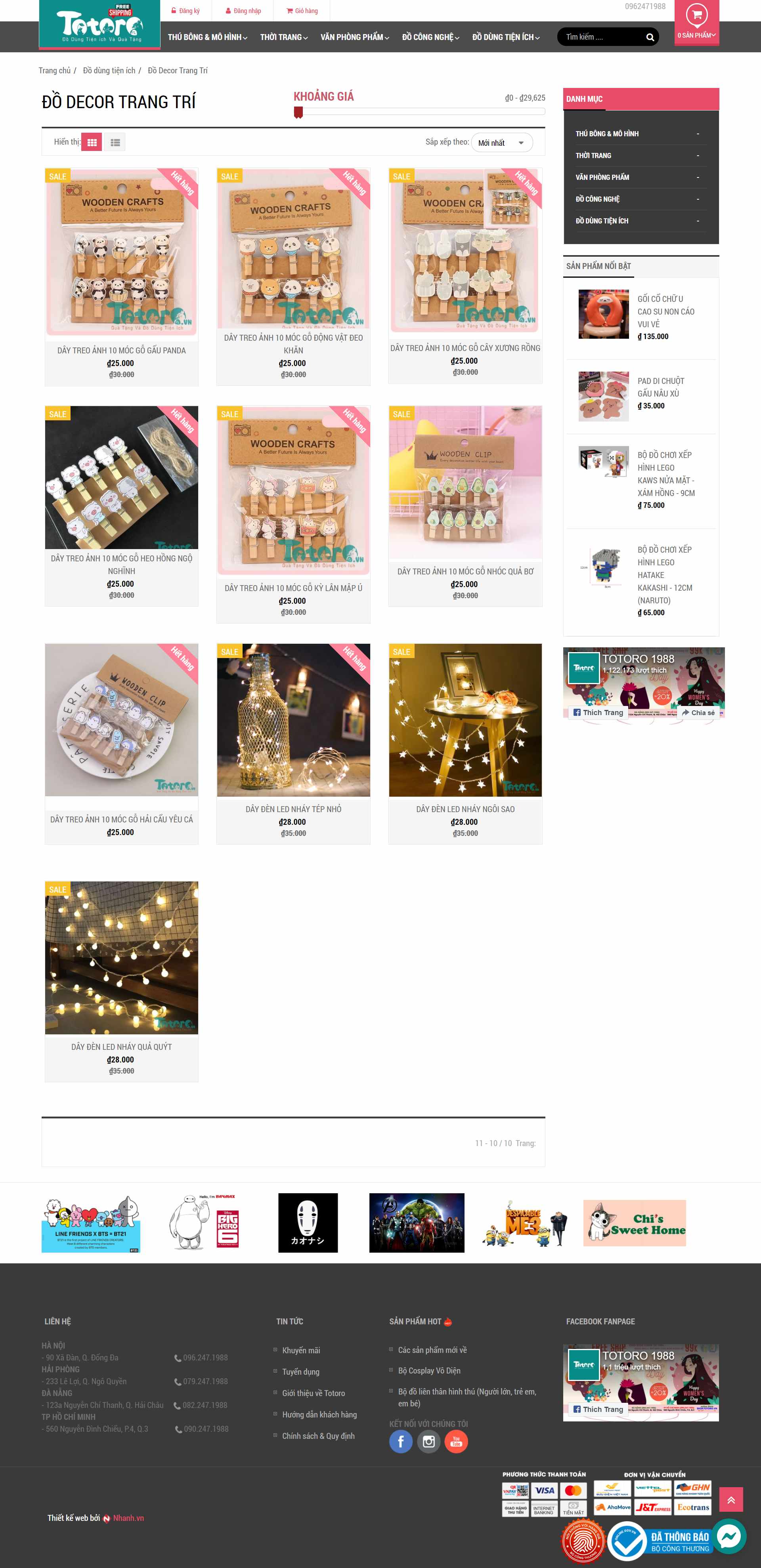 Thiết kế Website web shop quà tặng - totorovn