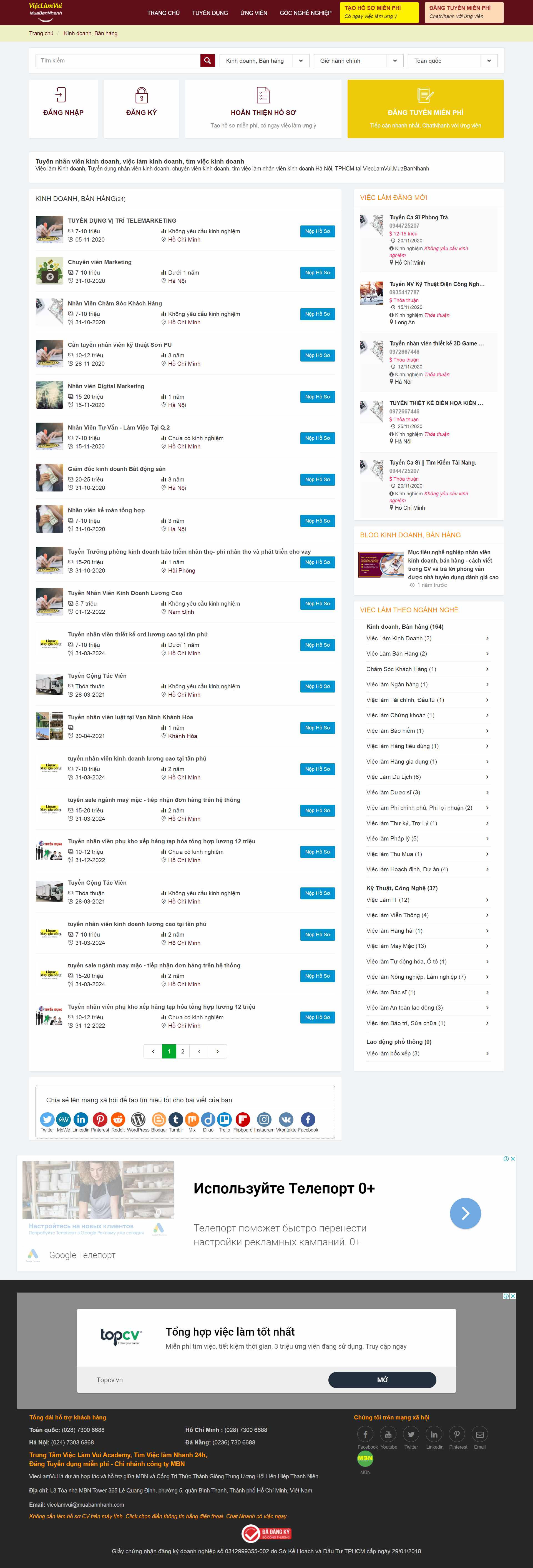 [mywork] Thiết kế Website web tìm việc nhanh - vieclamvuicom