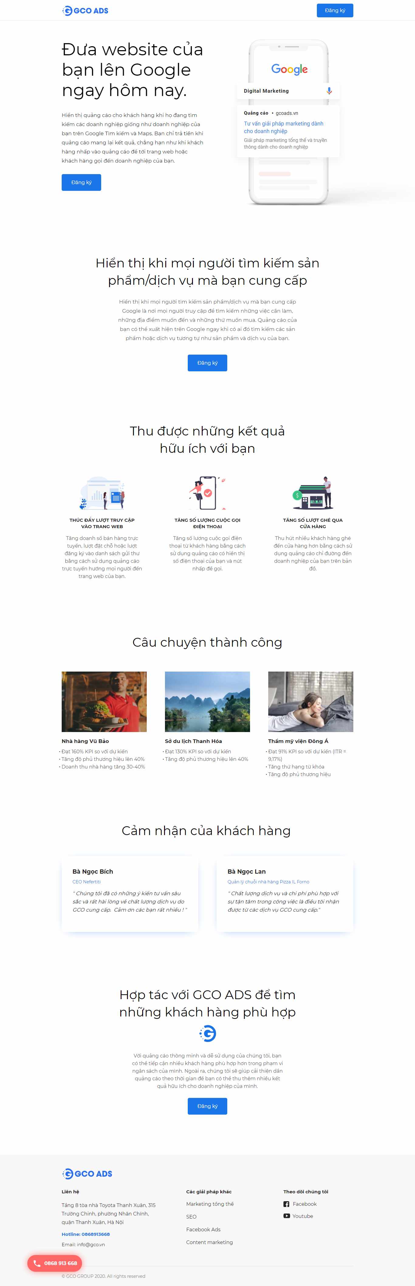 [vietsoftgroup] Thiết kế Website web quảng cáo google - adsgcovn