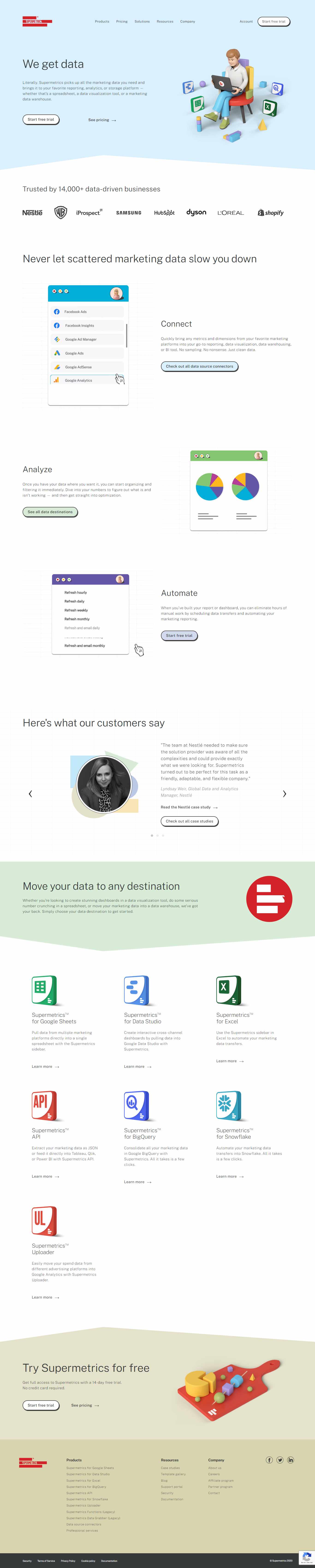 Thiết kế Website web quảng cáo trực tuyến - supermetricscom