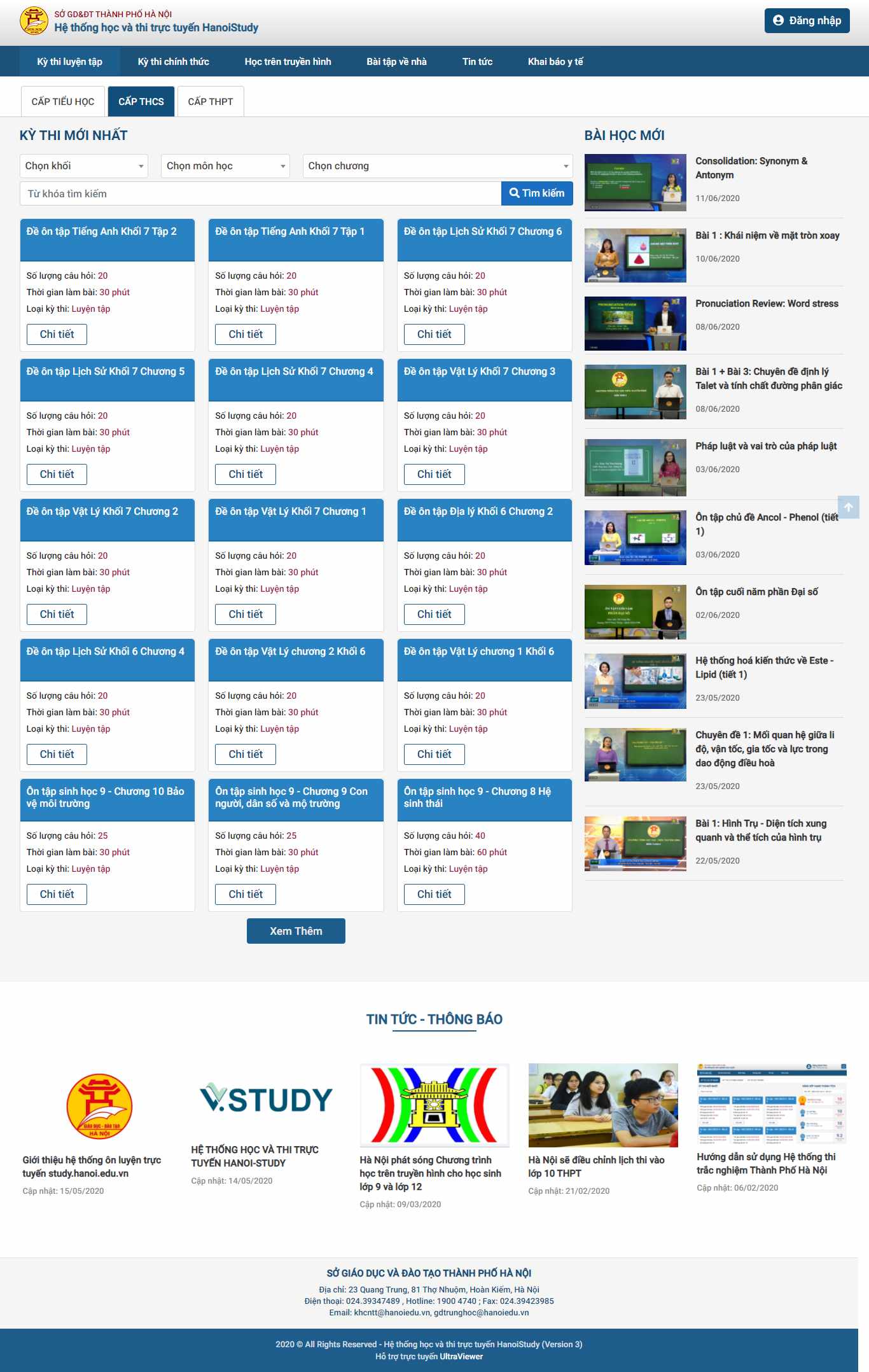 Thiết kế Website web sở ban nghành - studyhanoieduvn