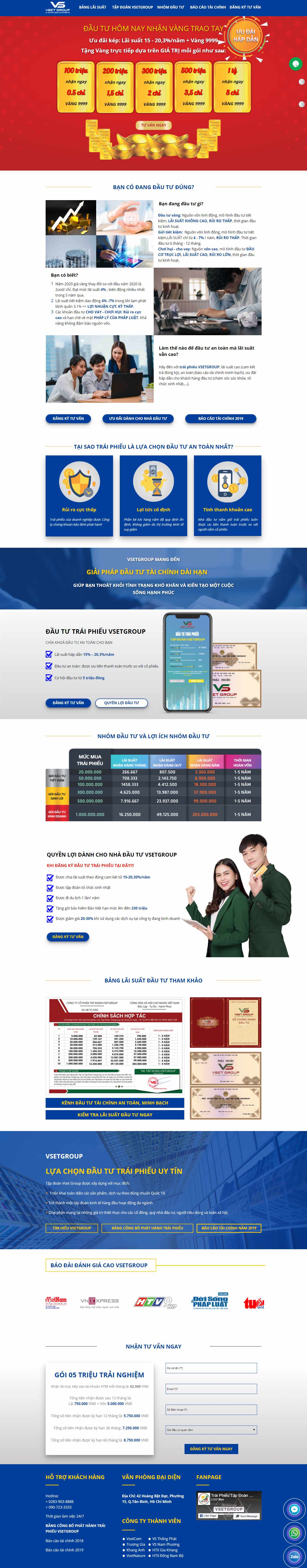 Thiết kế Website web tài chính - wwwtraiphieutietkiemcom