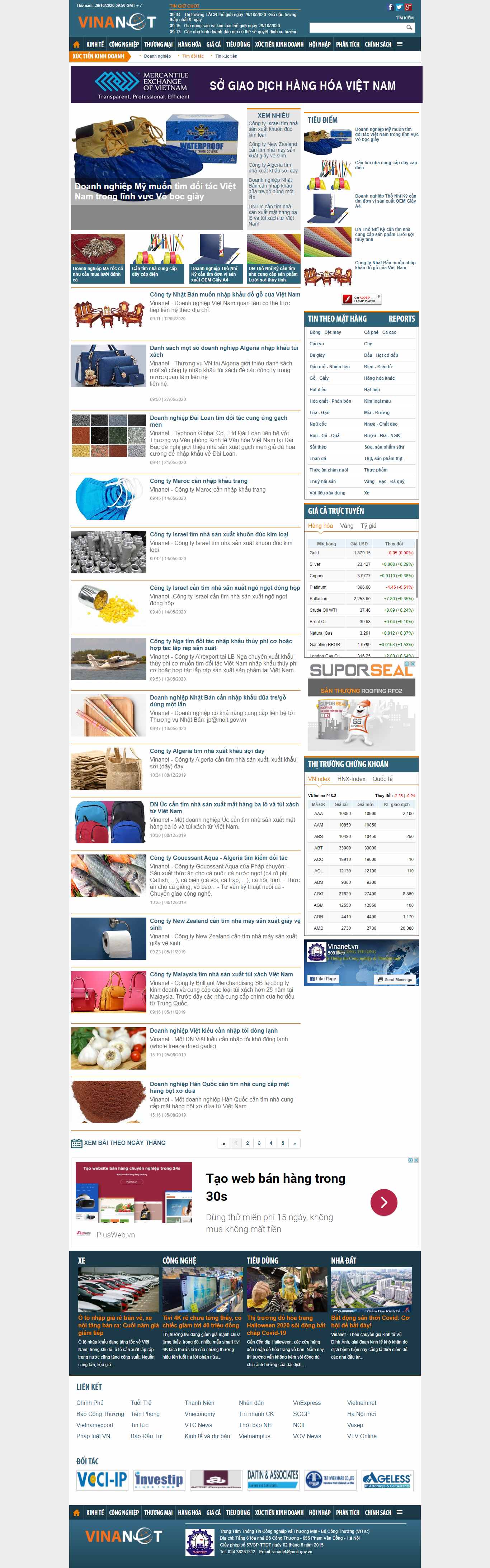 Thiết kế Website web tìm đối tác - vinanetvn