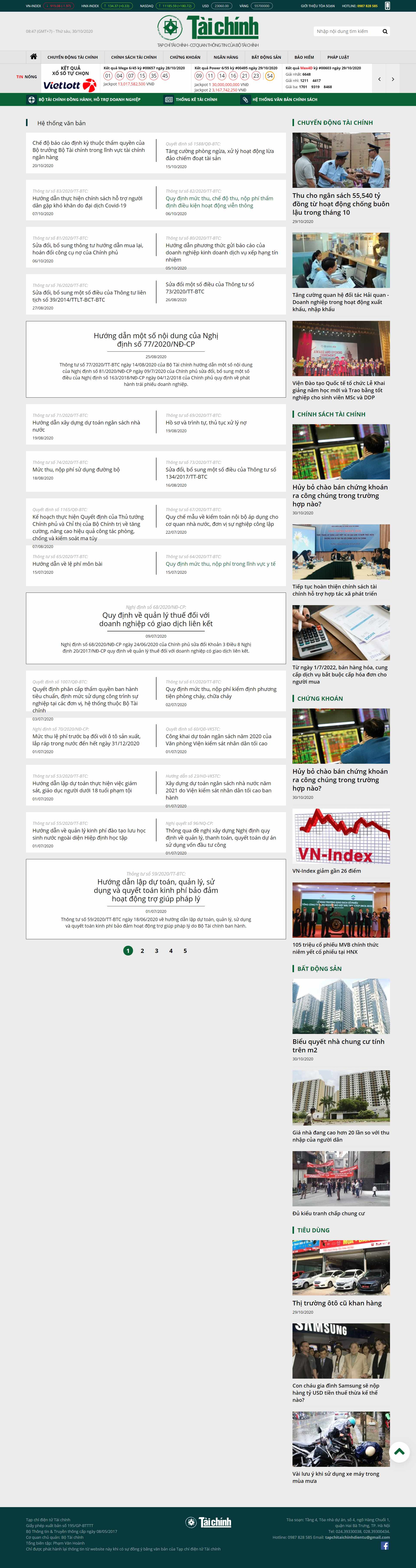 Thiết kế Website web tạp chí - tapchitaichinhvn